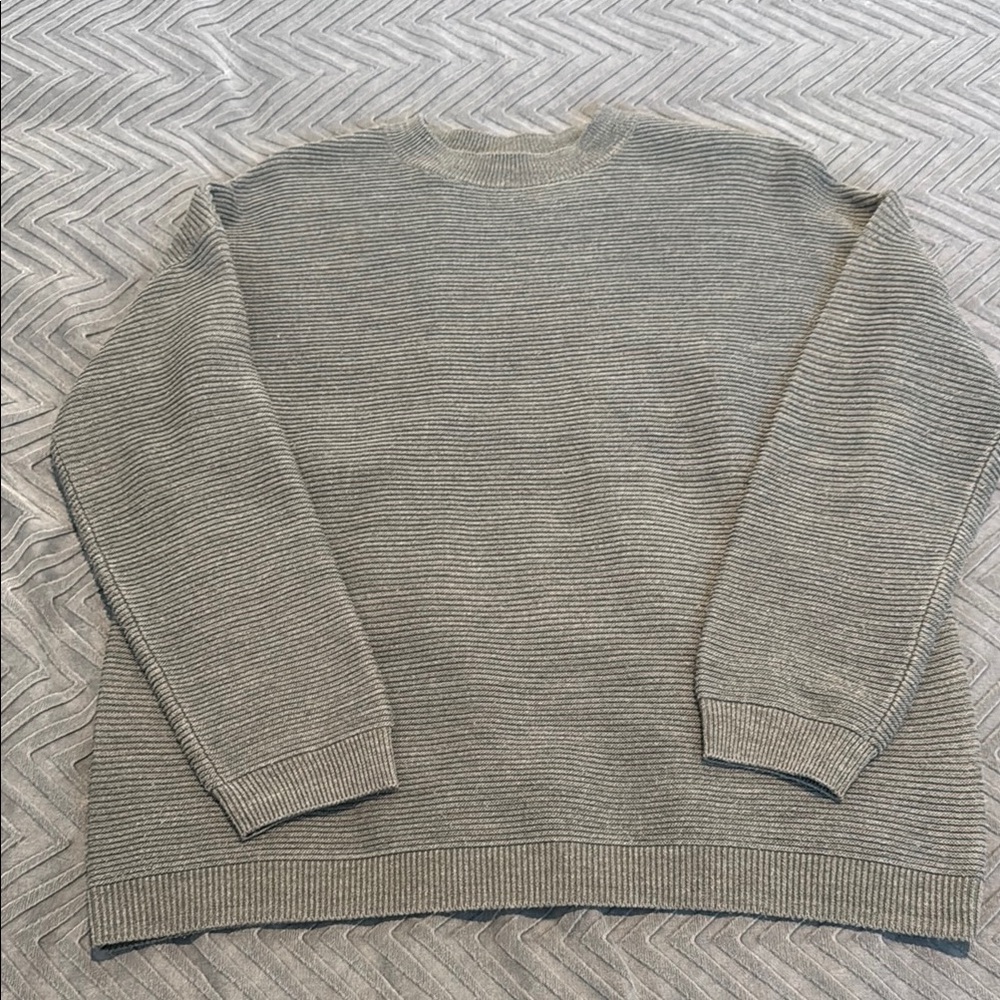 ASOS Oversized ribbed Crewneck Grey Sweater